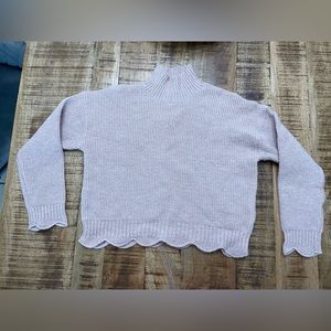 Dress Forum Turtleneck Scallop Sweater